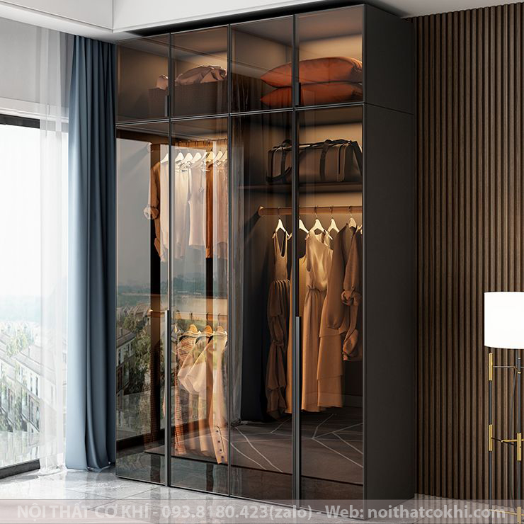 Tủ quần áo cánh kính